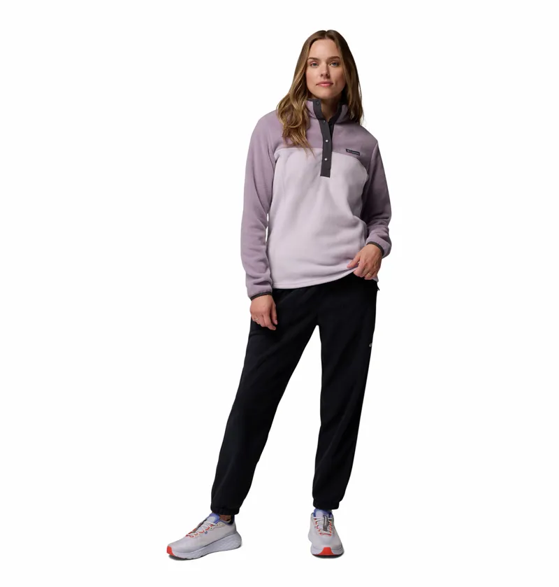 Columbia Benton Springs 1/2 Snap Pull Over II Womens in Lavender Pearl/Shale Purple/Shark-5