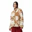 Columbia Womens West Bend Print Full Zip II in Camel Brown/Cozy Quilt
