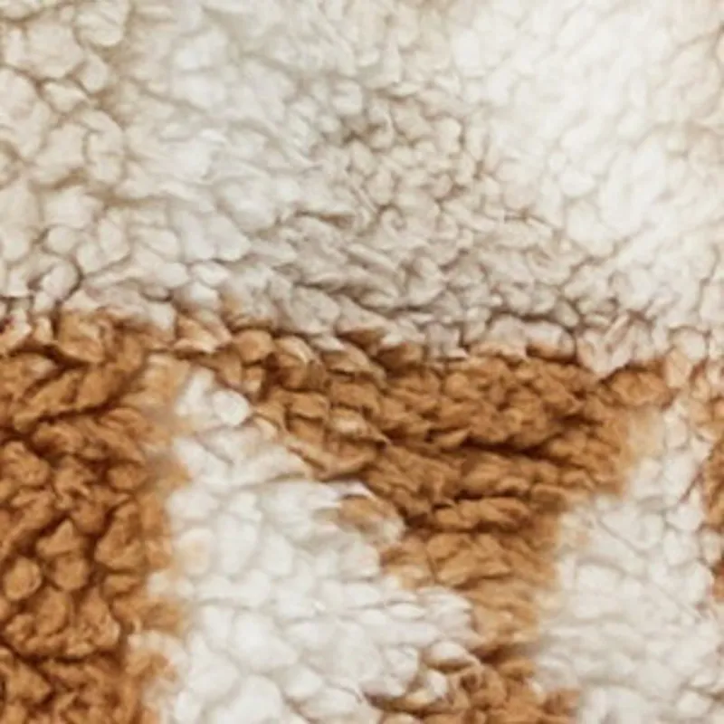 Columbia Womens West Bend Print Full Zip II in Camel Brown/Cozy Quilt-8