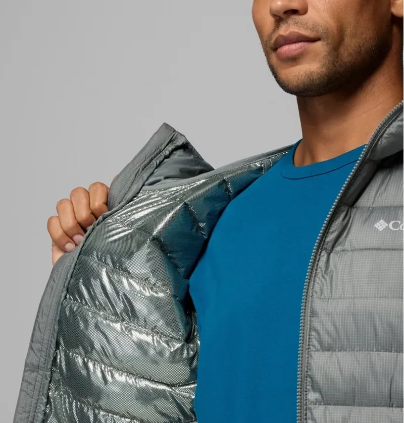 Columbia Powder Lite II Hooded Jacket Mens in Sedona Sage Ripstop-6