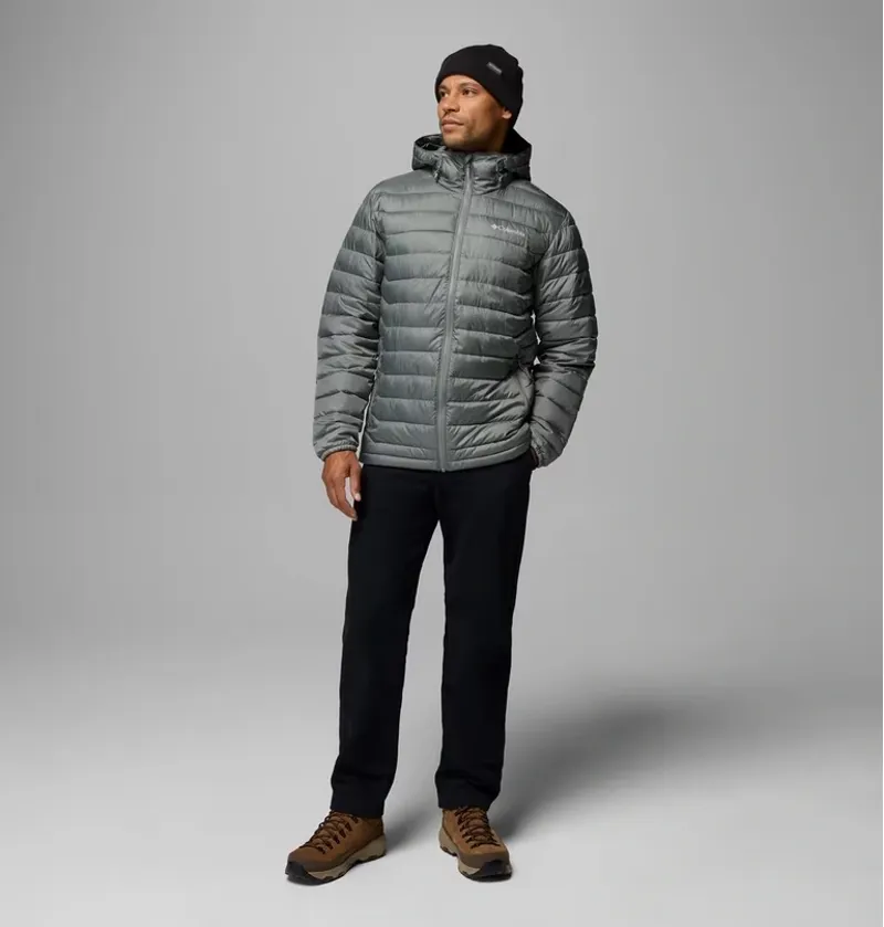 Columbia Powder Lite II Hooded Jacket Mens in Sedona Sage Ripstop-4