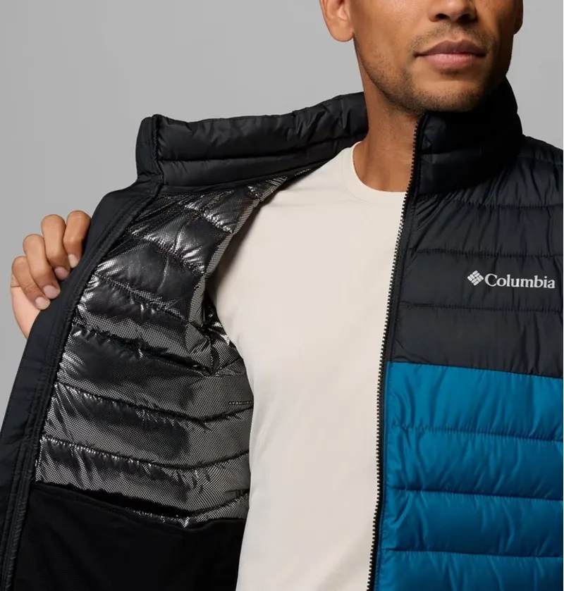 Columbia Powder Lite II Hooded Jacket Mens in Phoenix Blue/Black-6