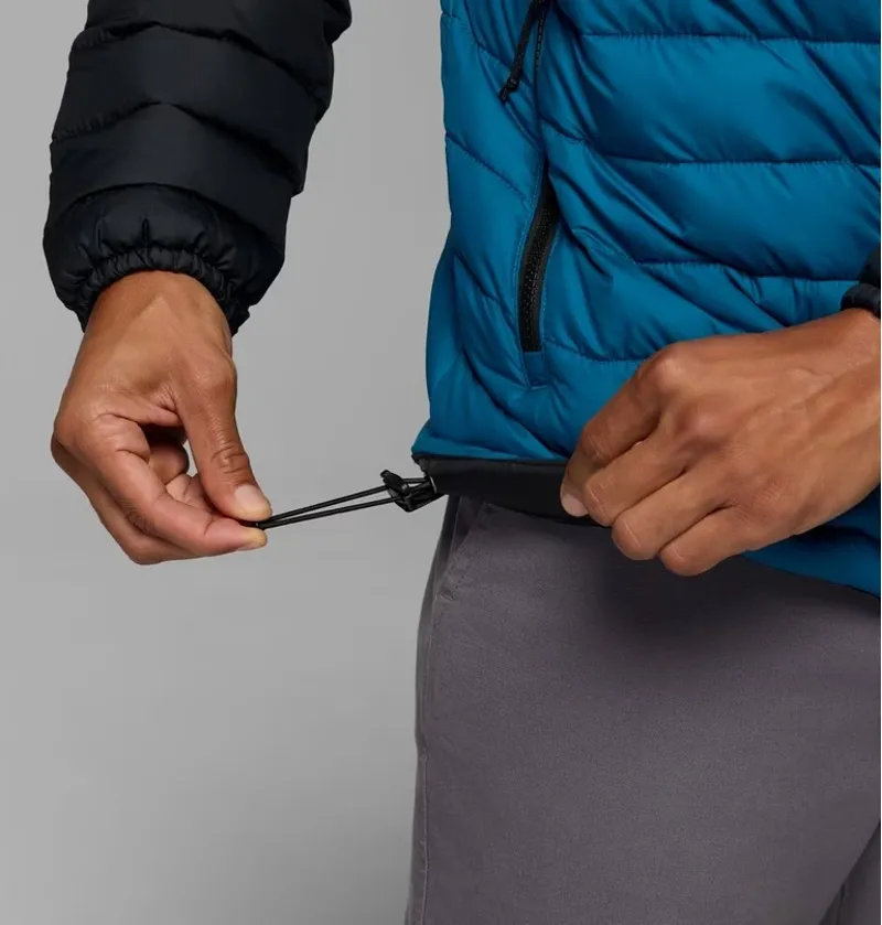 Columbia Powder Lite II Hooded Jacket Mens in Phoenix Blue/Black-7