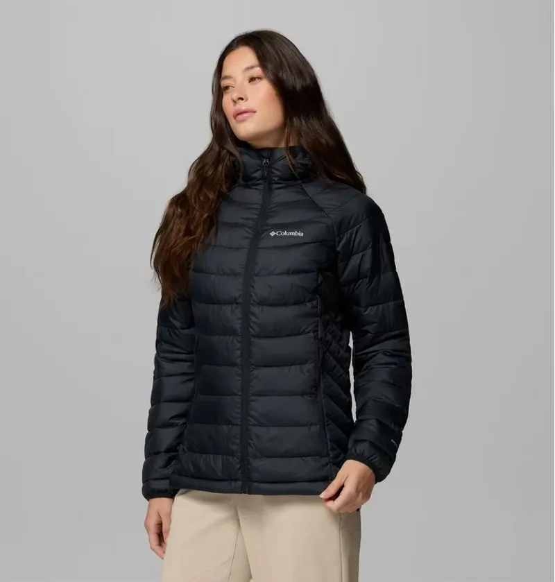Columbia Powder Lite II Hooded Jacket Womens in Black Ripstop-3