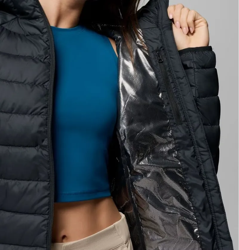 Columbia Powder Lite II Hooded Jacket Womens in Black Ripstop-8