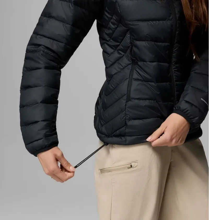 Columbia Powder Lite II Hooded Jacket Womens in Black Ripstop-5