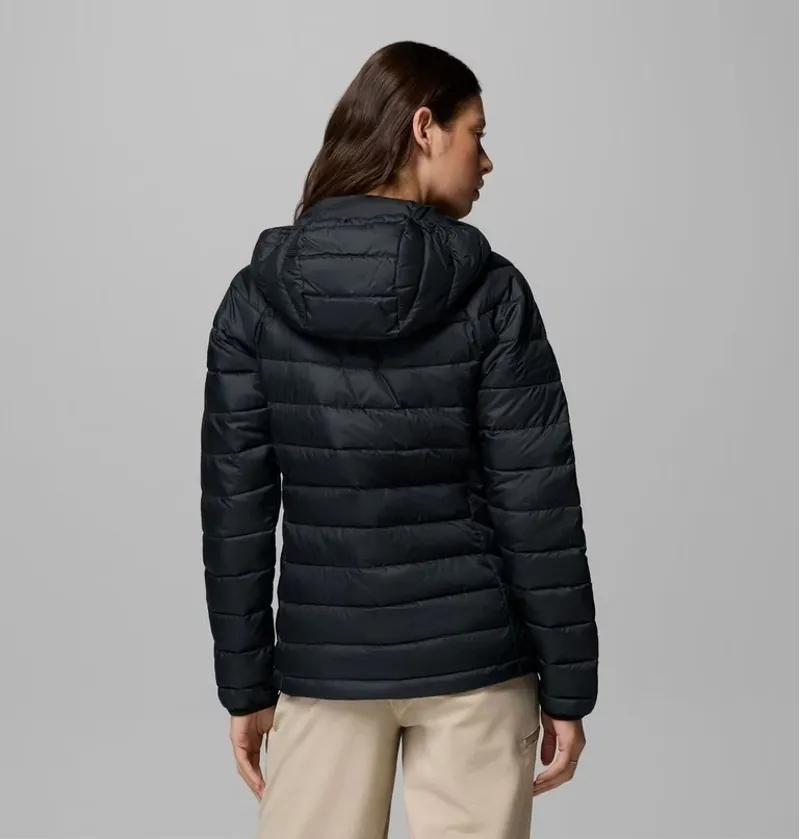 Columbia Powder Lite II Hooded Jacket Womens in Black Ripstop-2