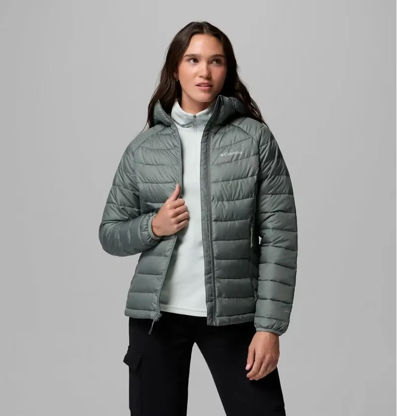 Columbia Powder Lite II Hooded Jacket Womens in Sedona Sage-1