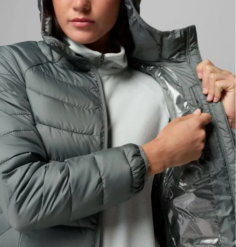 Columbia Powder Lite II Hooded Jacket Womens in Sedona Sage-8