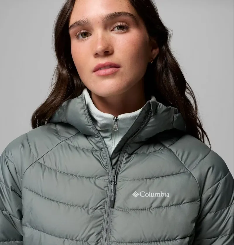 Columbia Powder Lite II Hooded Jacket Womens in Sedona Sage-6