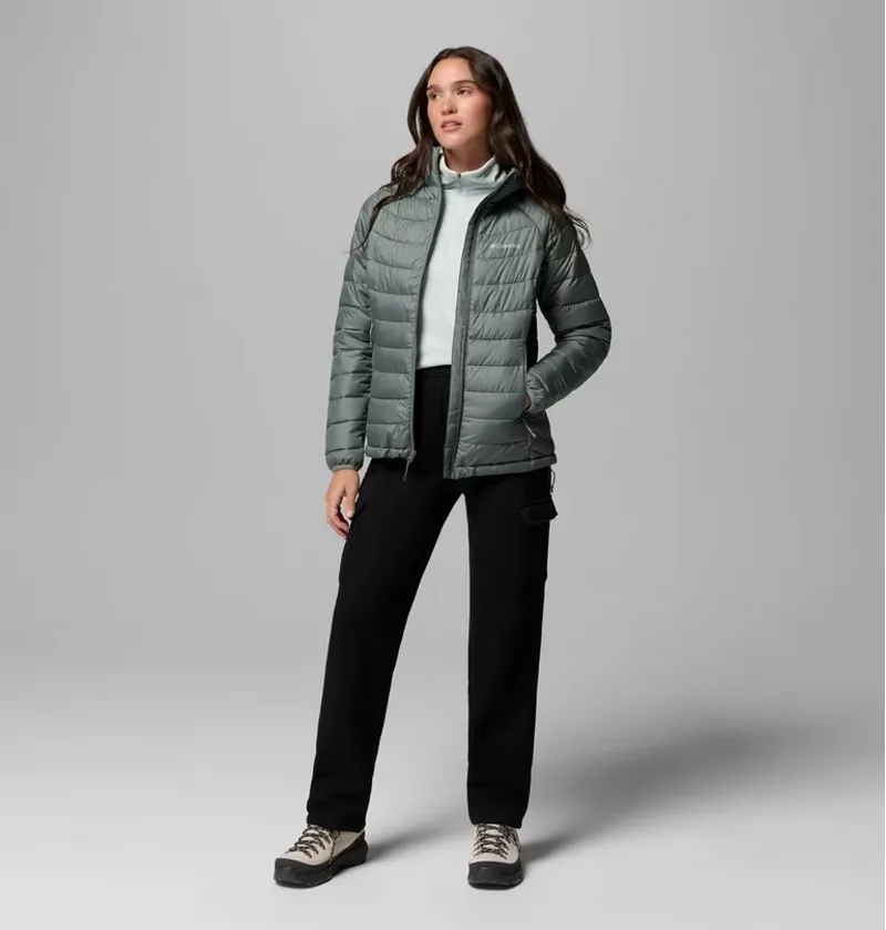 Columbia Powder Lite II Hooded Jacket Womens in Sedona Sage-4