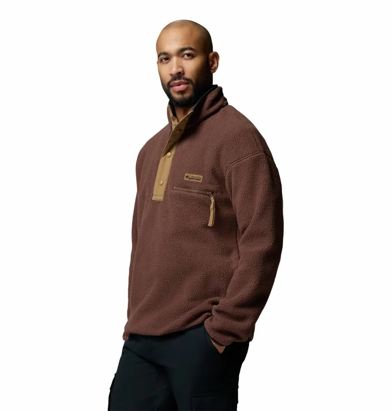 Columbia Helvetia II Half Snap Fleece Mens in Tobacco-1