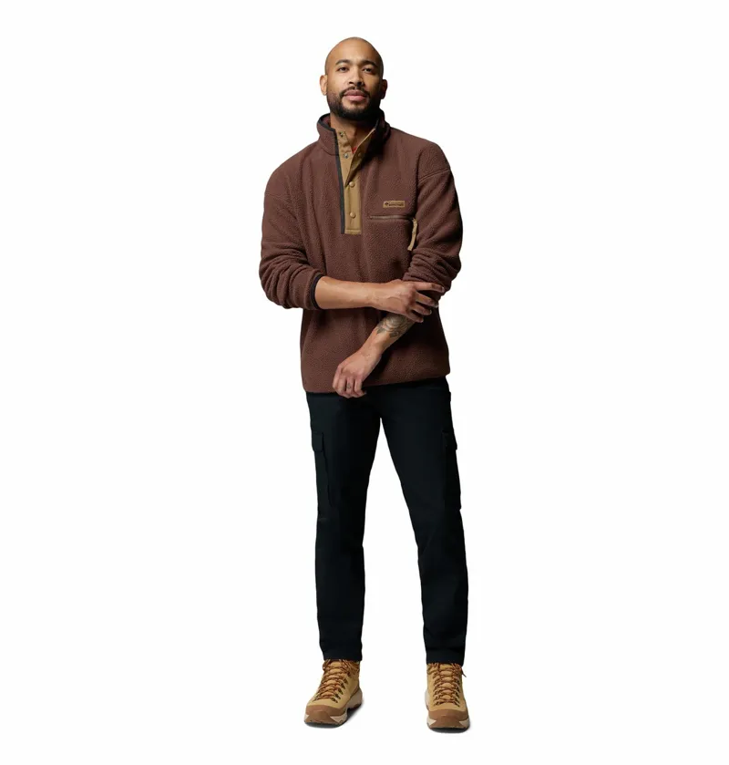 Columbia Helvetia II Half Snap Fleece Mens in Tobacco-3