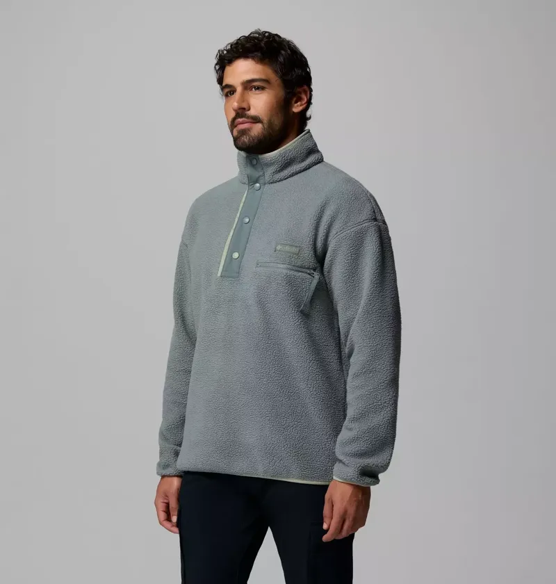 Columbia Helvetia II Half Snap Fleece Mens in Greenscape-3