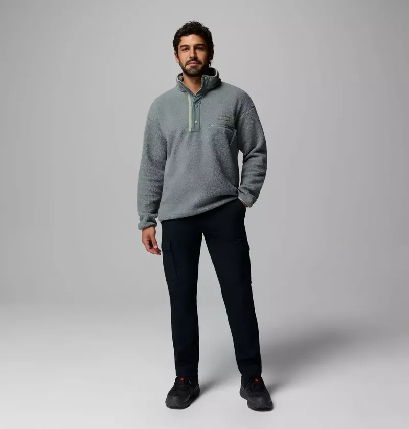 Columbia Helvetia II Half Snap Fleece Mens in Greenscape-7