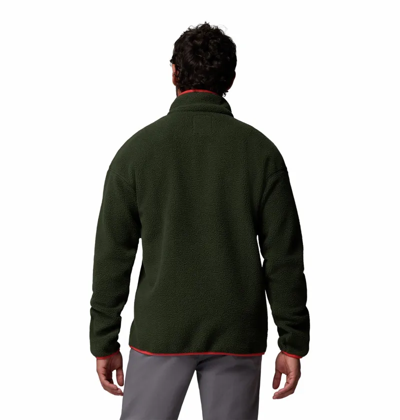 Columbia Helvetia II Half Snap Fleece Mens in Greenscape-2