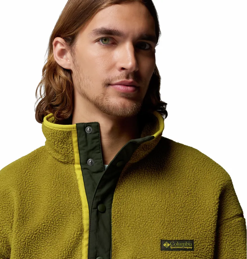 Columbia Helvetia II Half Snap Fleece Mens in Mossy Green-4
