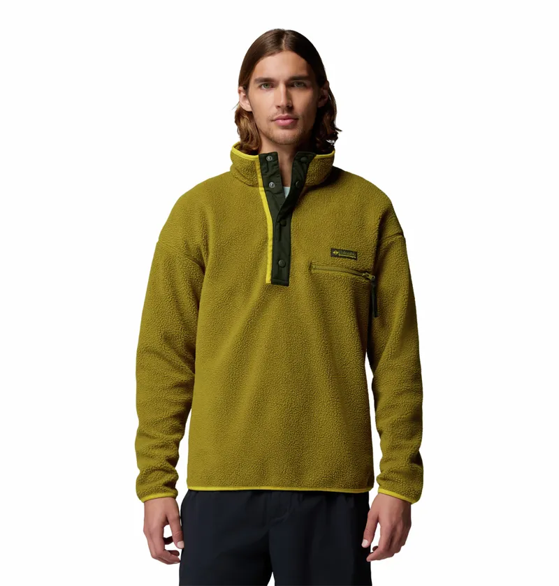 Columbia Helvetia II Half Snap Fleece Mens in Mossy Green