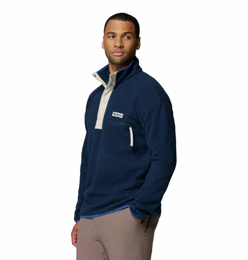 Columbia Helvetia II Half Snap Fleece Mens in Collegiate Navy-1