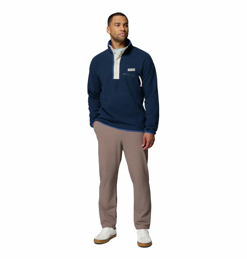 Columbia Helvetia II Half Snap Fleece Mens in Collegiate Navy-3