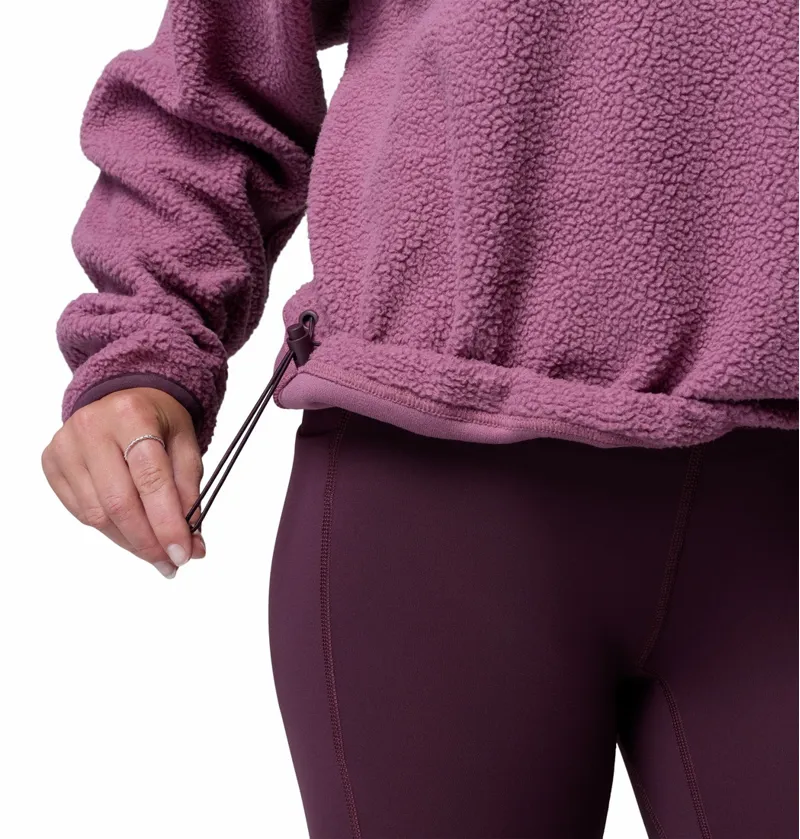 Columbia Helvetia II Cropped Half Snap Fleece Womens Antique Mauve-4