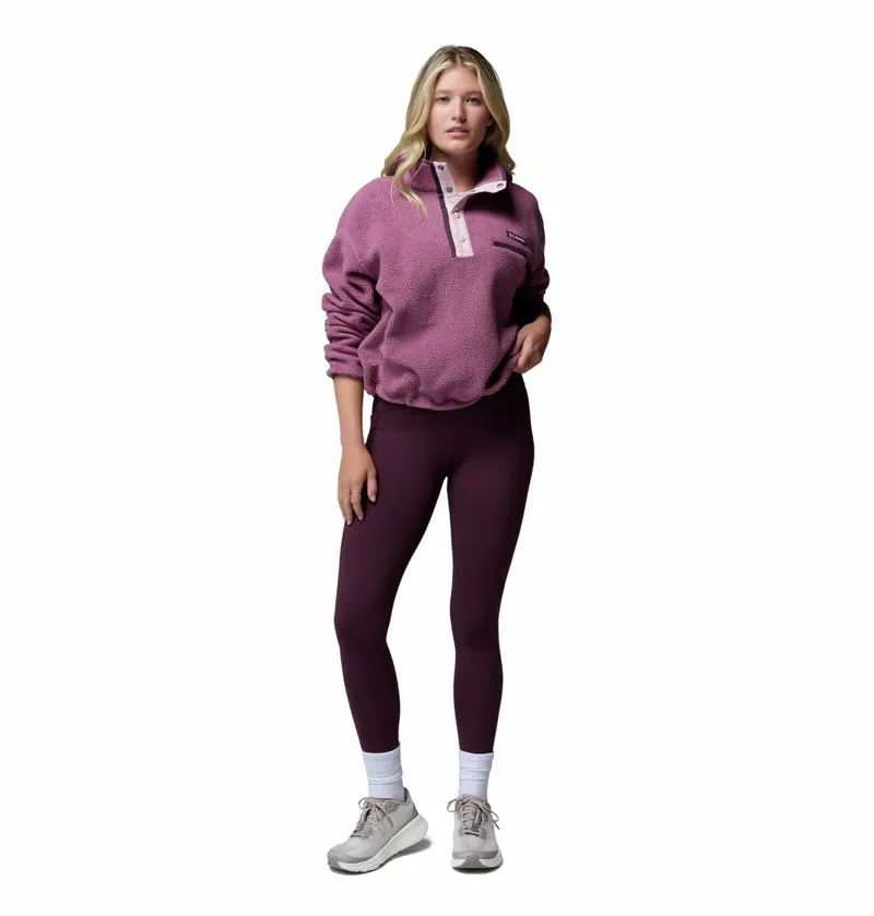Columbia Helvetia II Cropped Half Snap Fleece Womens Antique Mauve-5