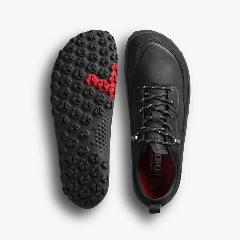 Vivobarefoot Tracker Leather AT Low II Womens Shoes in Obsidian-1