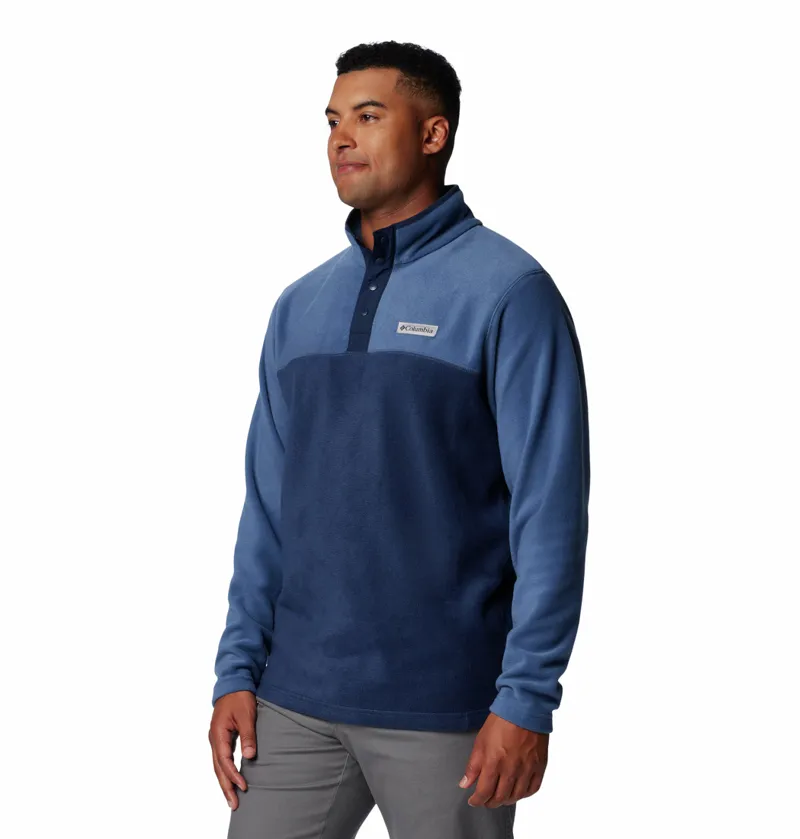 Columbia Steens Mountain Half Snap II Mens in Collegiate Navy/Dark Mountain-1