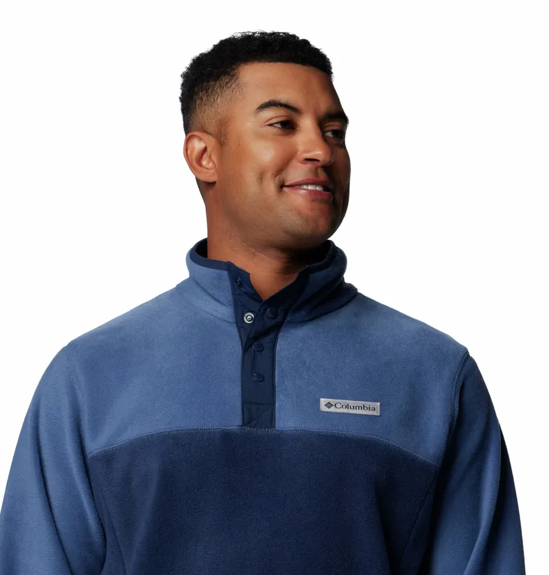 Columbia Steens Mountain Half Snap II Mens in Collegiate Navy/Dark Mountain-3