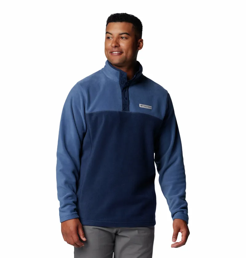 Columbia Steens Mountain Half Snap II Mens in Collegiate Navy/Dark Mountain