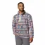 Columbia Helvetia II Printed Half Snap Fleece Mens in Sea Salt/Retrotree