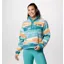Columbia Helvetia II Sherpa Printed Fleece Womens in Teal Rogue Valley