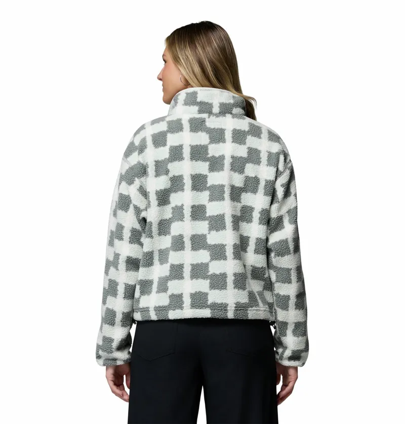 Columbia Helvetia II Printed Cropped Half Snap Womens Sedona Sage-2