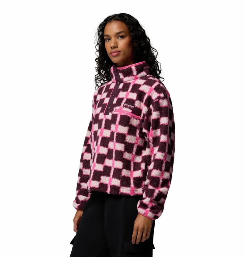 Columbia Helvetia II Printed Cropped Half Snap Womens Moonvista-1