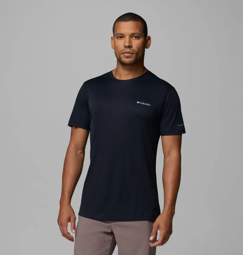 Columbia Zero Rules Light Short Sleeve Crew Tee Mens in Black-1