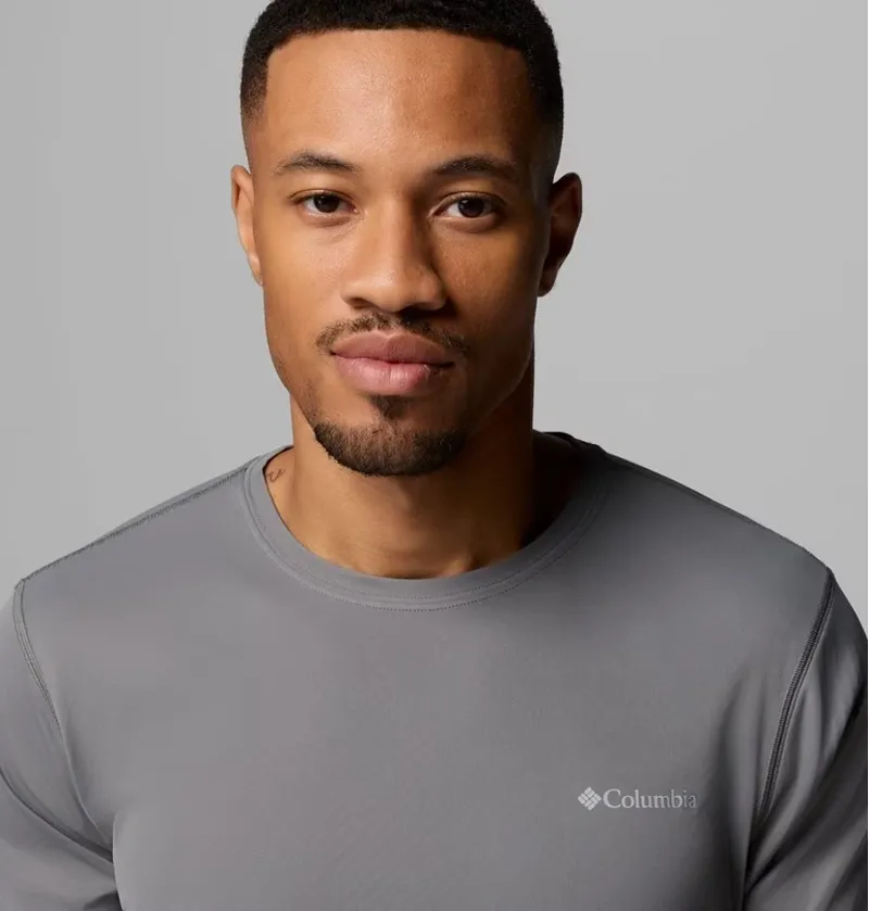 Columbia Zero Rules Light Short Sleeve Crew Tee Mens in City Grey-4