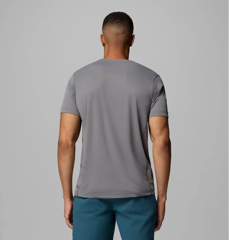 Columbia Zero Rules Light Short Sleeve Crew Tee Mens in City Grey-1