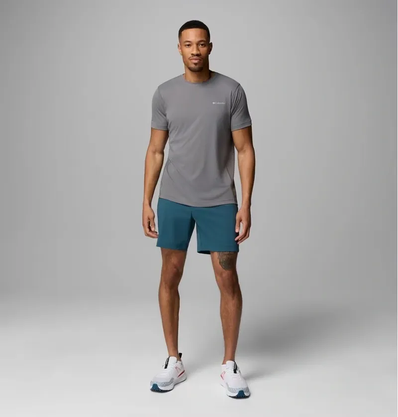 Columbia Zero Rules Light Short Sleeve Crew Tee Mens in City Grey-3