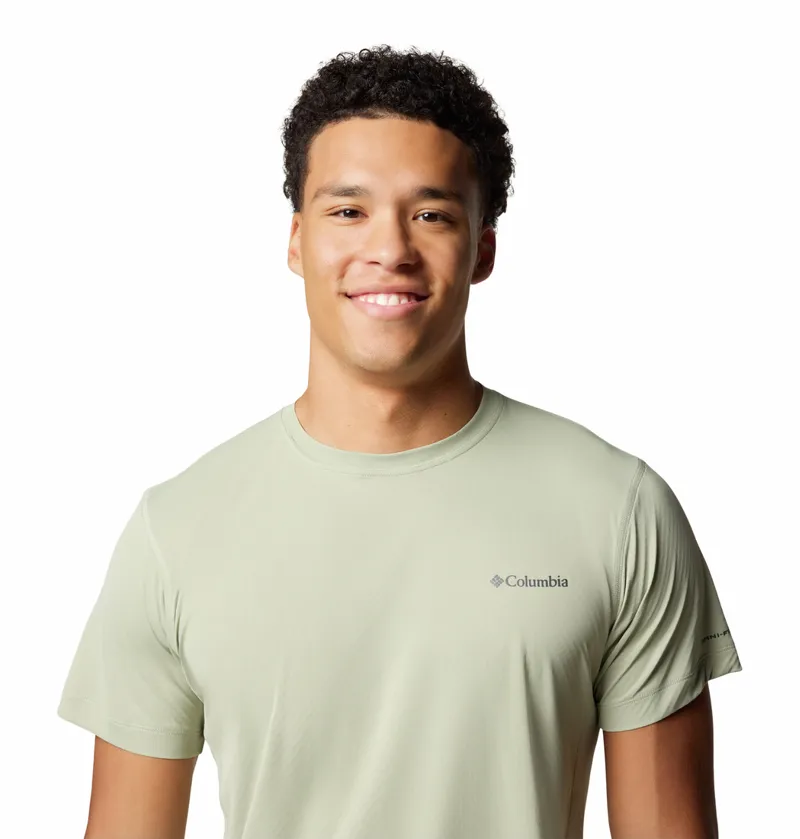 Columbia Zero Rules Light S/S Crew Tech T-Shirt Mens in Safari-3