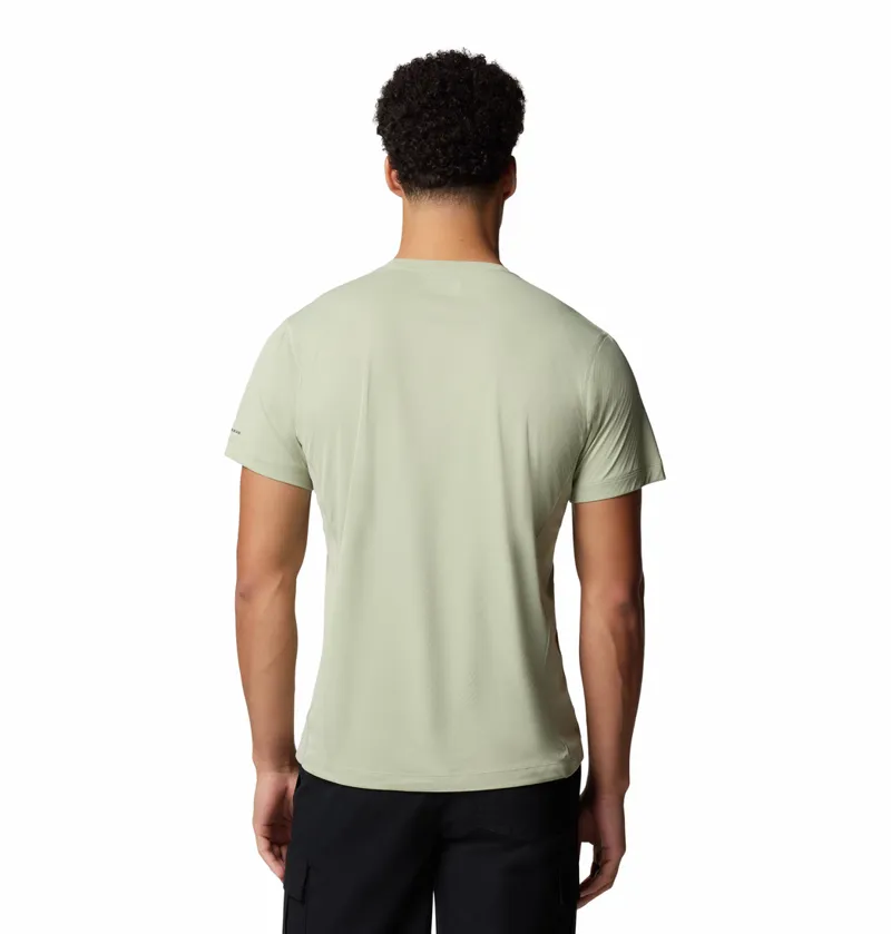 Columbia Zero Rules Light S/S Crew Tech T-Shirt Mens in Safari-1