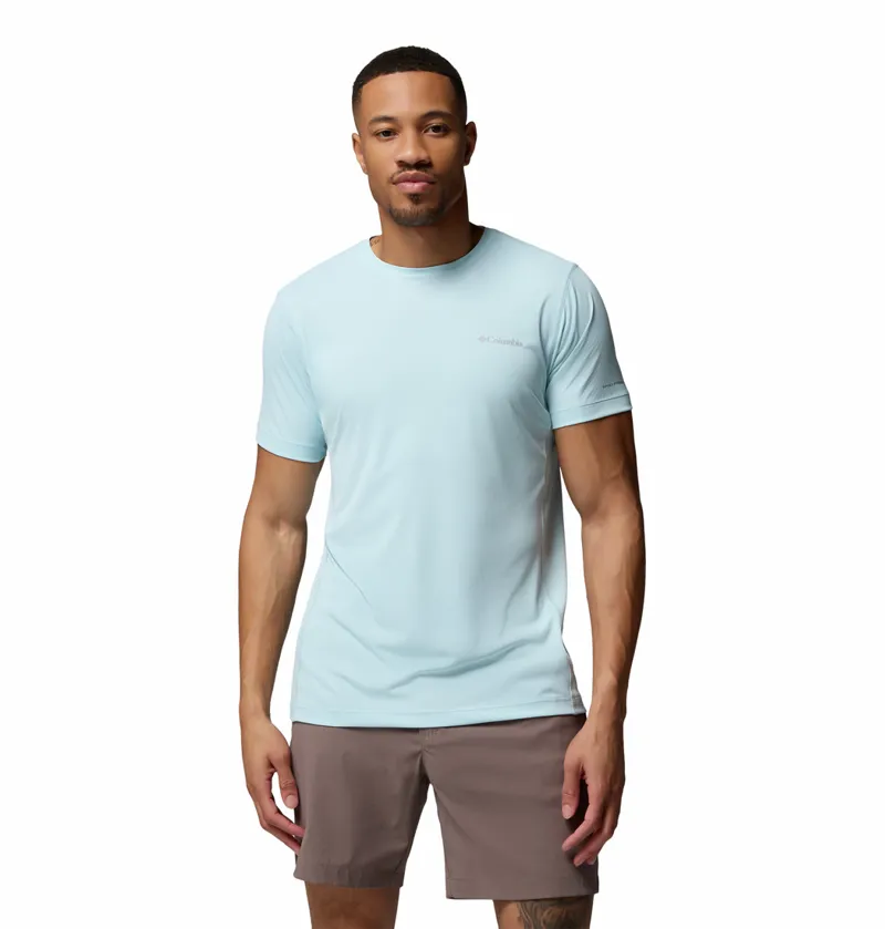 Columbia Zero Rules Light S/S Crew Tech T-Shirt Mens in Marine Light