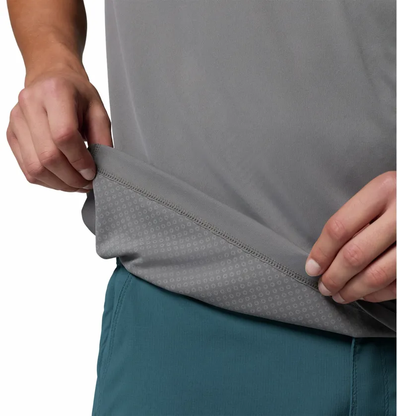 Columbia Zero Rules Light Short Sleeve Graphic Crew Mens in City Grey-4