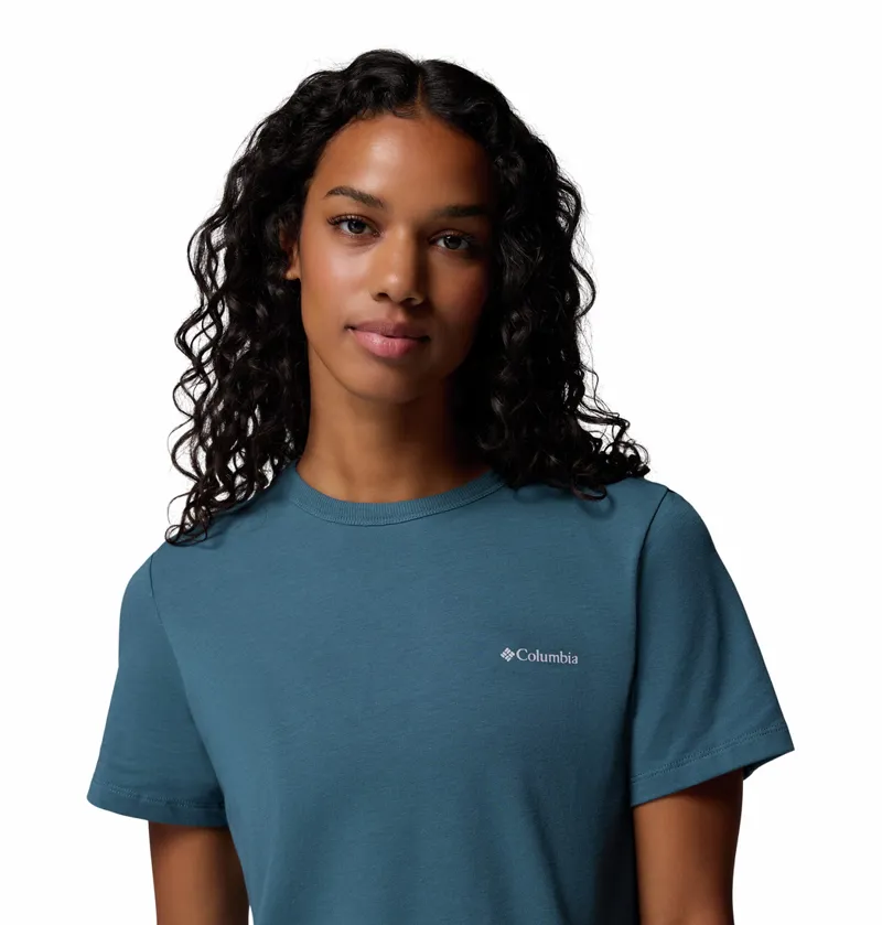 Columbia Sun Trek Short Sleeve II Womens in Everblue-3