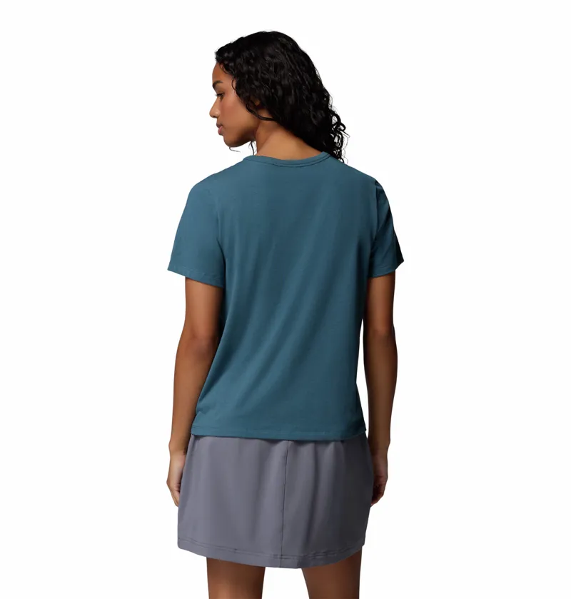 Columbia Sun Trek Short Sleeve II Womens in Everblue-2