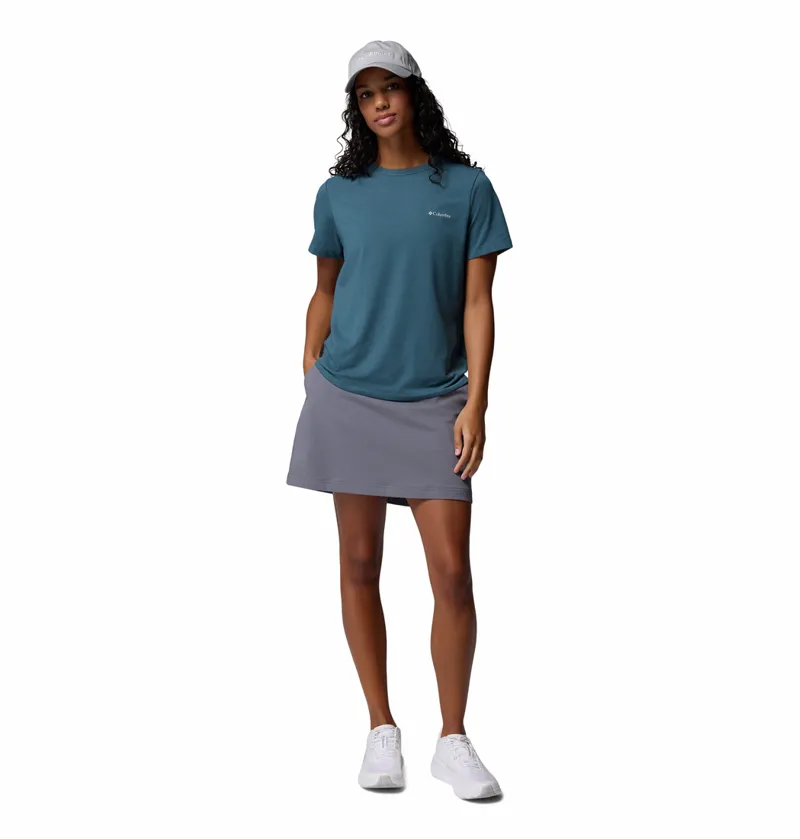 Columbia Sun Trek Short Sleeve II Womens in Everblue-4
