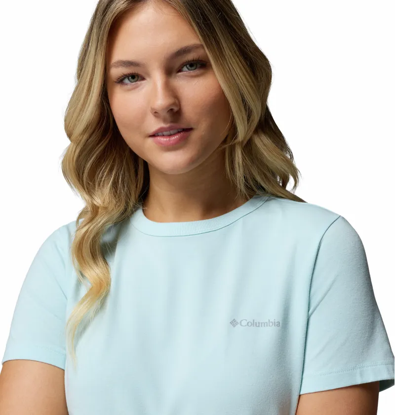Columbia Sun Trek Short Sleeve II Womens in Marine Light-3