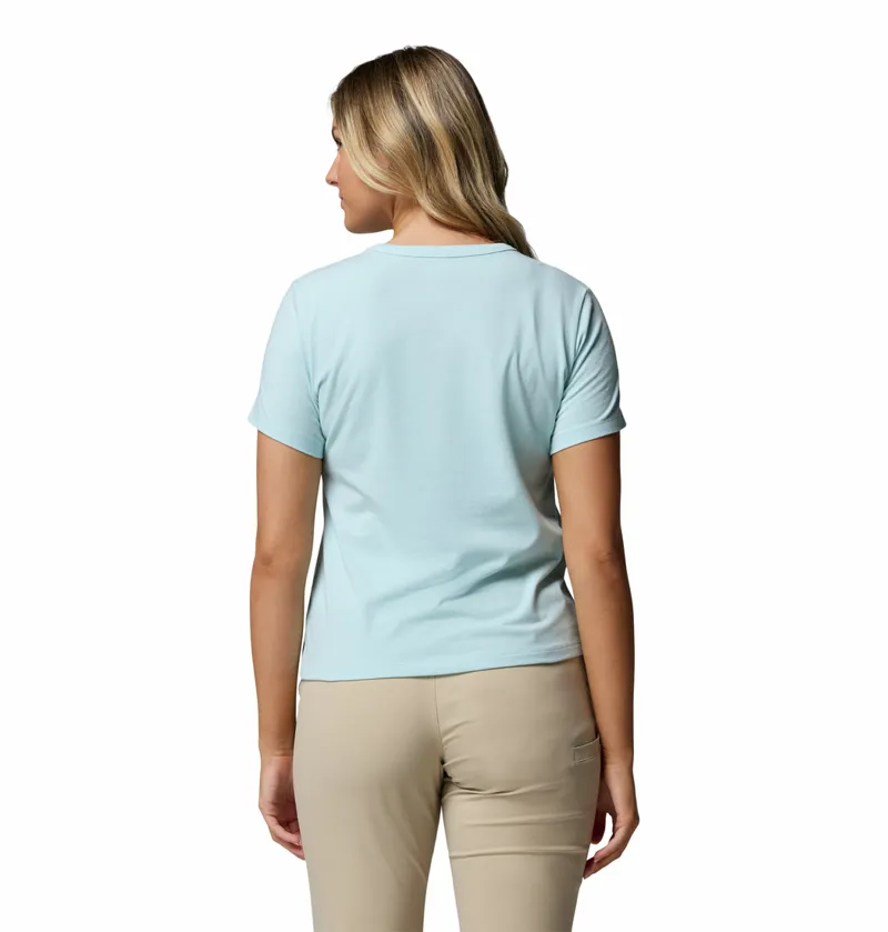 Columbia Sun Trek Short Sleeve II Womens in Marine Light-1