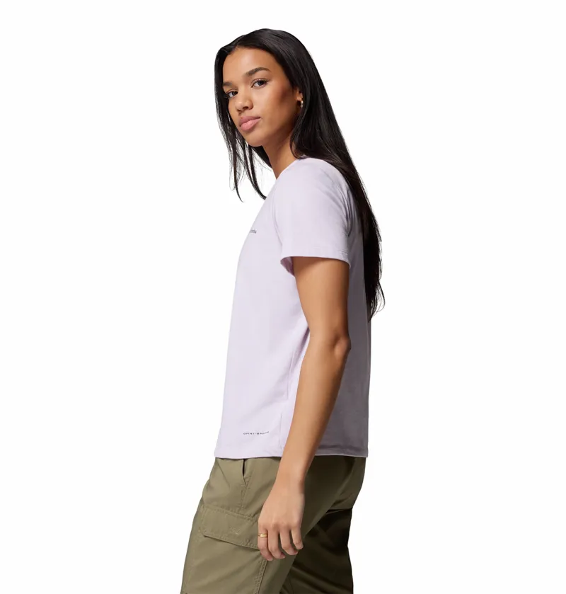 Columbia Sun Trek Short Sleeve II Womens in Lavender Pearl-2