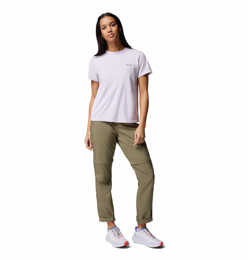 Columbia Sun Trek Short Sleeve II Womens in Lavender Pearl-5