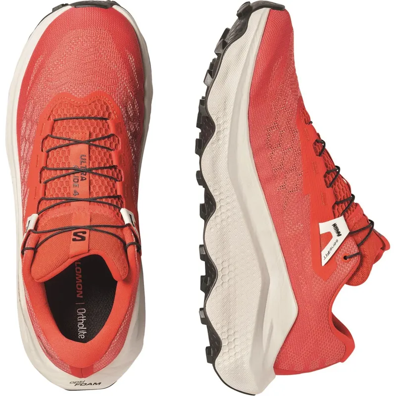 Salomon Ultra Glide 4 Trail Running Shoes Mens in Fiery Red-4